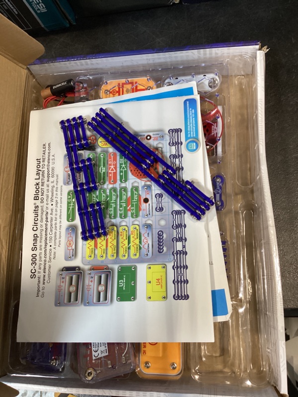 Photo 1 of Snap Circuits Classic SC-300 Electronics Exploration Kit | Over 300 Projects | Full Color Manual Parts | STEM Educational Toy for Kids 8+ 2.3 x 13.6 x 19.3 inches
