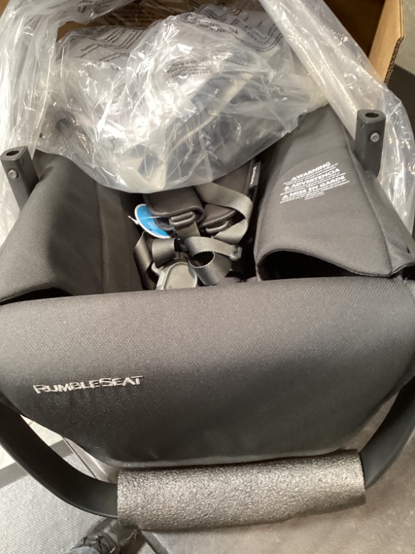 Photo 1 of UPPAbaby RumbleSeat V3 Second Lower Seat - Compatible with Vista V2 and Vista V3 - All-Weather Seat + Magnetic Buckle – Adapters Included - Gwen (Green Mélange/Carbon Frame/Saddle Leather)