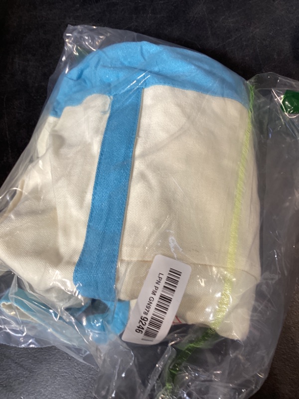 Photo 1 of Sunnymove 3 Pcs Empty Mahjong Canvas Bag Gift Embroidered American Mahjong Set Incl Tiles Bag and Racks & Pushers Drawstring Bags(Blue,Regular)