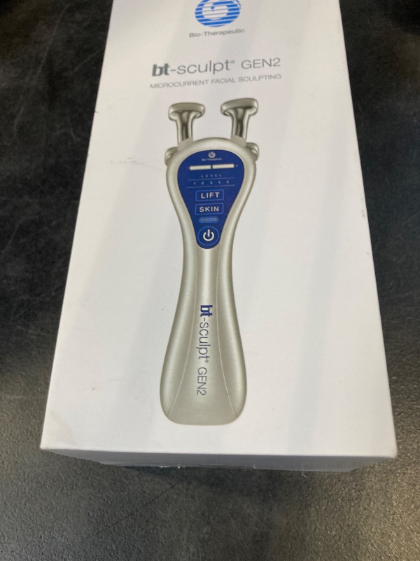 Photo 1 of bt-Sculpt GEN2, Microcurrent Facial Lifting, Sculpting, and Firming with Proprietary Kinesthetic Lifting for Home use (Brushed Alloy)