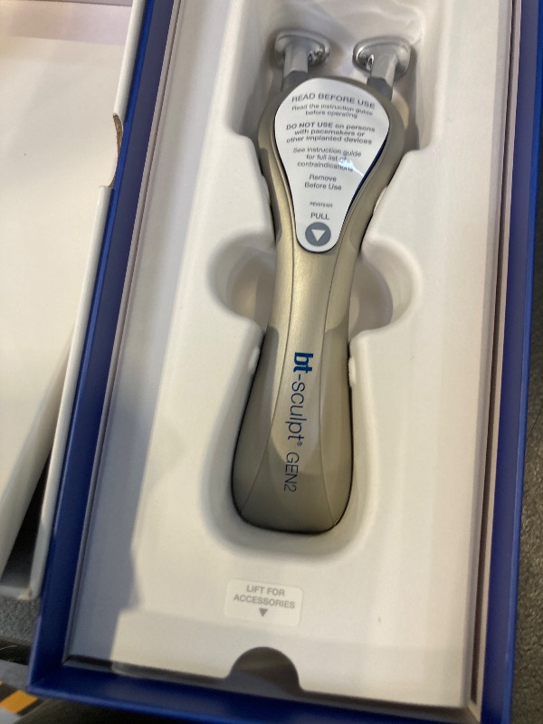 Photo 1 of bt-Sculpt GEN2, Microcurrent Facial Lifting, Sculpting, and Firming with Proprietary Kinesthetic Lifting for Home use (Brushed Alloy)