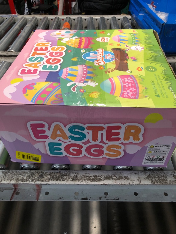 Photo 1 of [12 Surprise Golden Eggs] 500 Pack 2.3 Inch Plastic Easter Eggs, Empty Easter Eggs Fillable, Bright Colors Plastic Eggs Bulks for Easter Hunt, Easter Party Favor, Basket Stuffers Fillers