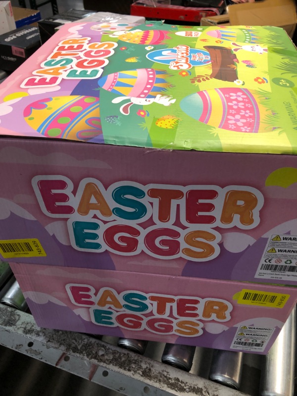 Photo 1 of [12 Surprise Golden Eggs] 500 Pack 2.3 Inch Plastic Easter Eggs, Empty Easter Eggs Fillable, Bright Colors Plastic Eggs Bulks for Easter Hunt, Easter Party Favor, Basket Stuffers Fillers