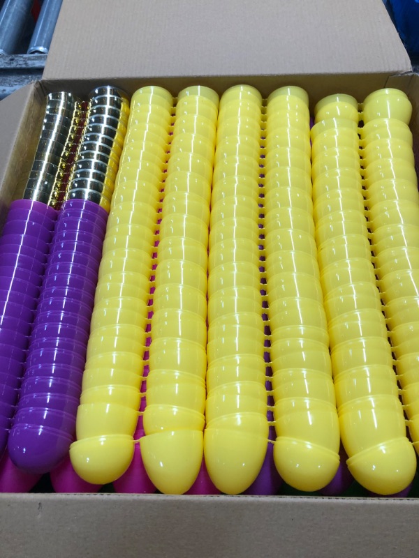 Photo 1 of [12 Surprise Golden Eggs] 500 Pack 2.3 Inch Plastic Easter Eggs, Empty Easter Eggs Fillable, Bright Colors Plastic Eggs Bulks for Easter Hunt, Easter Party Favor, Basket Stuffers Fillers