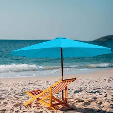 Photo 1 of ***DAMAGED - SEE NOTES/PICTURES*** Blukids Outdoor Patio Umbrella Replacement 6.5ft/7.5ft/8.2ft/8.8ft/9.8ft Table Market Yard Umbrella Replacement Top Cover for 8 Ribs/6 Ribs Umbrella UV Protective Fabric?Blue?