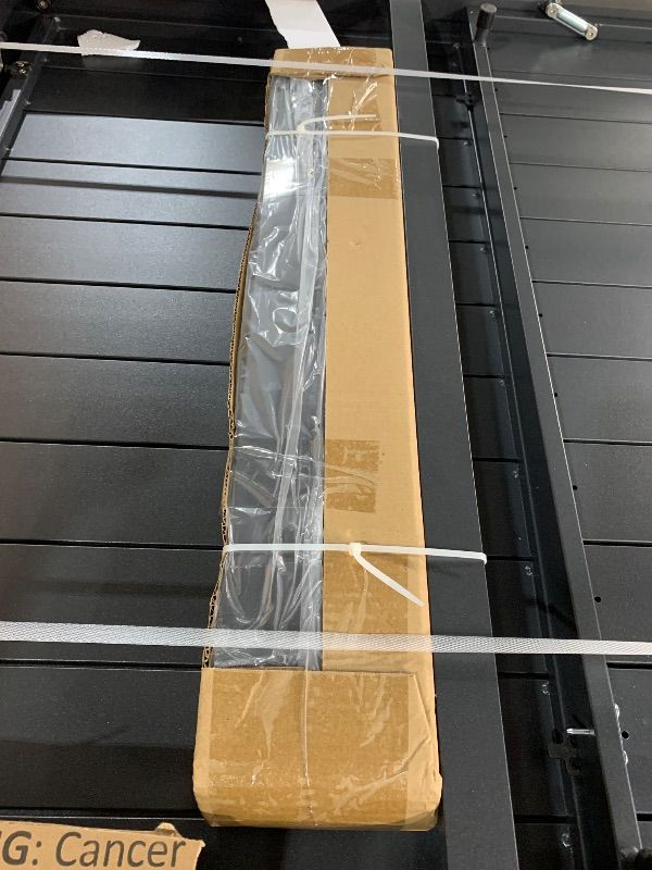 Photo 1 of ***FACTORY SEALED***Tahoe Outdoor Patio Powder-Coated Aluminum Rectangular Dining Table in Gray Large 83 in. Patio Table with Umbrella Hole
