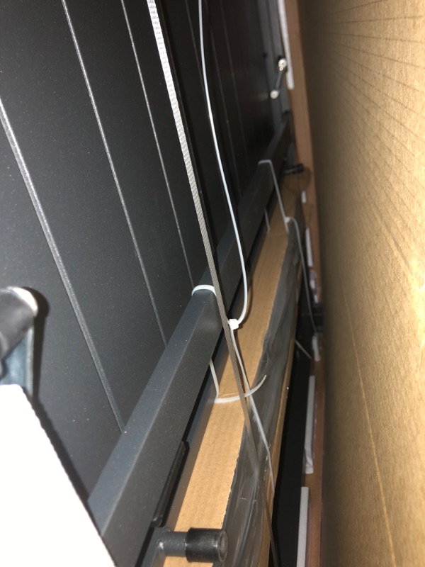 Photo 1 of ***FACTORY SEALED***Tahoe Outdoor Patio Powder-Coated Aluminum Rectangular Dining Table in Gray Large 83 in. Patio Table with Umbrella Hole
