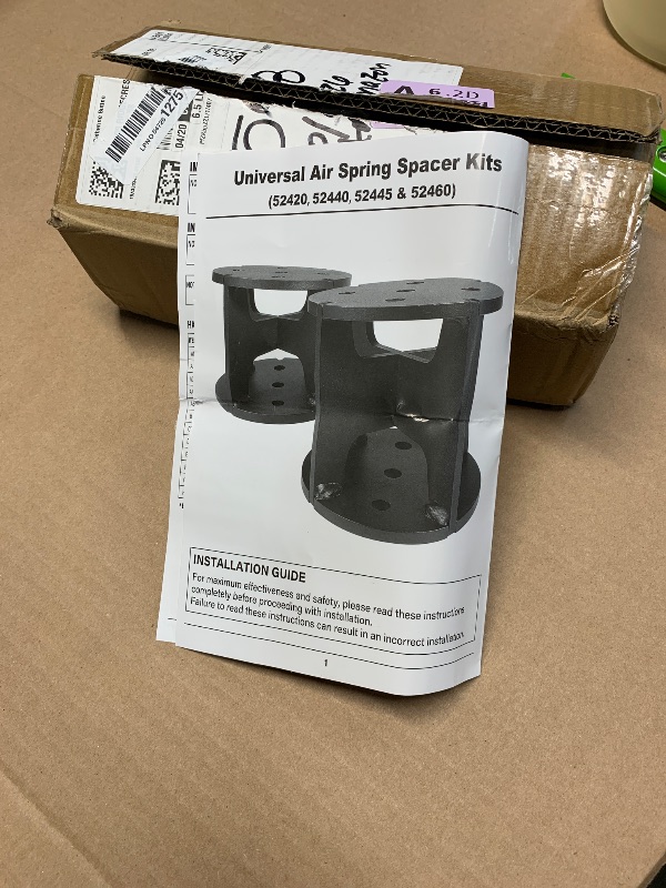 Photo 1 of *** STOCK PHOTO *** 52420 Air Spring Spacers 2” Lift Spacers Compatible with Most Air Spring Lift Kits