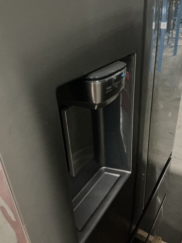 Photo 1 of **FOR PARTS ONLY; SEE NOTES** Samsung Standard-Depth Mega Capacity 29.8-cu ft 4 -Door 36-in Wide with Dual Ice Maker ( Fingerprint Resistant Stainless Steel ) ENERGY STAR Certified