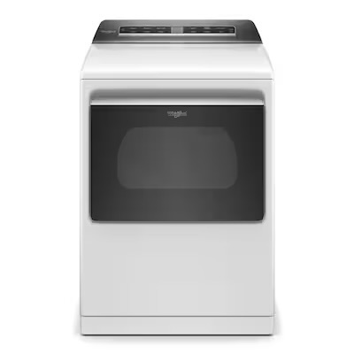 Photo 1 of ****SOLD FOR PARTS***TRUCK/TRAILER PICKUP ONLY - UNABLE TO TEST**Whirlpool Smart Capable 7.4-cu ft Vented Electric Dryer with Steam Cycle ( White )