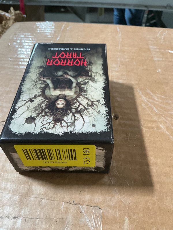 Photo 1 of ***PARTIAL SET ***CRAFTERIAN Horror Tarot Cards, 78 Cards Deck with Foil Edges, Original for Beginners and Experts with Guide Book, Fortune Telling Game, Divination Tools for All Skill Levels.
