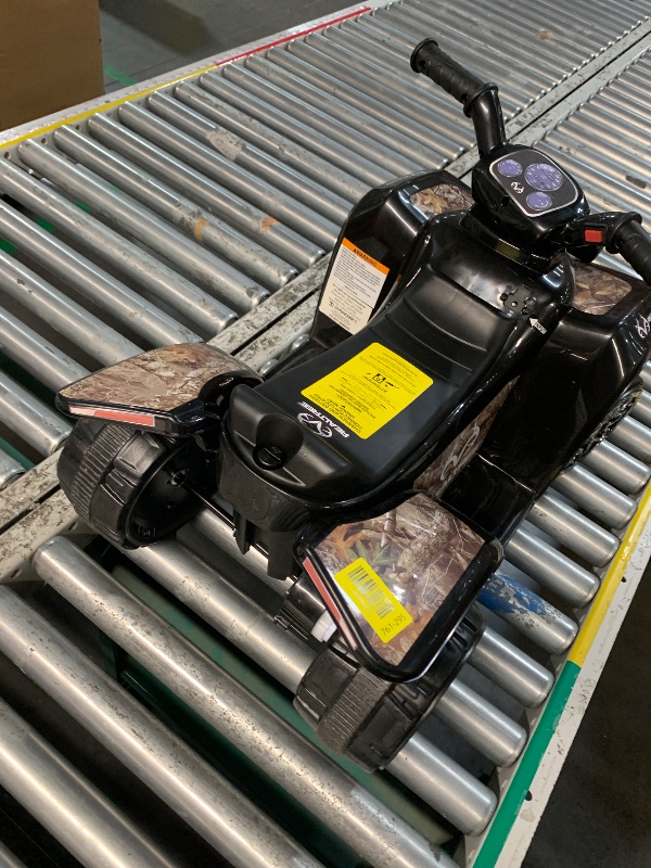 Photo 1 of ***STOCK PHOTO FOR REFERENCE ONLY/SEAT IS MISSING FROM BIKE***
Costzon Kids ATV, 6V Battery Powered Electric Vehicle Four Wheeler Quad w/Storage Basket, Headlight, Horn, Music, MP3 & USB, Toddler 4 Wheeler Ride on Car Toy for Boys Girls 18-36 Months (Bla