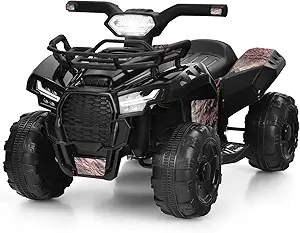Photo 1 of ***STOCK PHOTO FOR REFERENCE ONLY/SEAT IS MISSING FROM BIKE***
Costzon Kids ATV, 6V Battery Powered Electric Vehicle Four Wheeler Quad w/Storage Basket, Headlight, Horn, Music, MP3 & USB, Toddler 4 Wheeler Ride on Car Toy for Boys Girls 18-36 Months (Bla