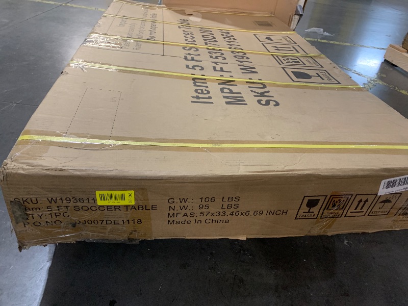 Photo 1 of ***FACTORY SEALED*** Rovibek Foosball Table, 55” Large Size Soccer Game Tables for Adults, Table Games Includes 2 Foldable Cup Holders & 4 Balls, Perfect for Parties, Family Night, Game Room