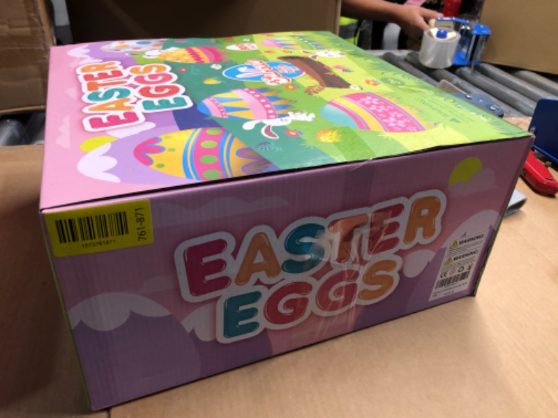 Photo 1 of [12 Surprise Golden Eggs] 500 Pack 2.3 Inch Plastic Easter Eggs, Empty Easter Eggs Fillable, Bright Colors Plastic Eggs Bulks for Easter Hunt, Easter Party Favor, Basket Stuffers Fillers