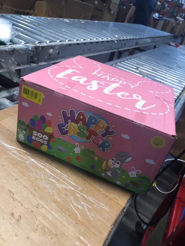 Photo 1 of ***FACTORY SEALED***500 Pack Colorful Fillable Easter Eggs with 6 Surprise Golden Eggs, 2.4 Inch Plastic Easter Egg Empty for Easter Hunt Party Favors Easter Basket Stuffers Fillers Classroom Prizes for Kids Boys Girls