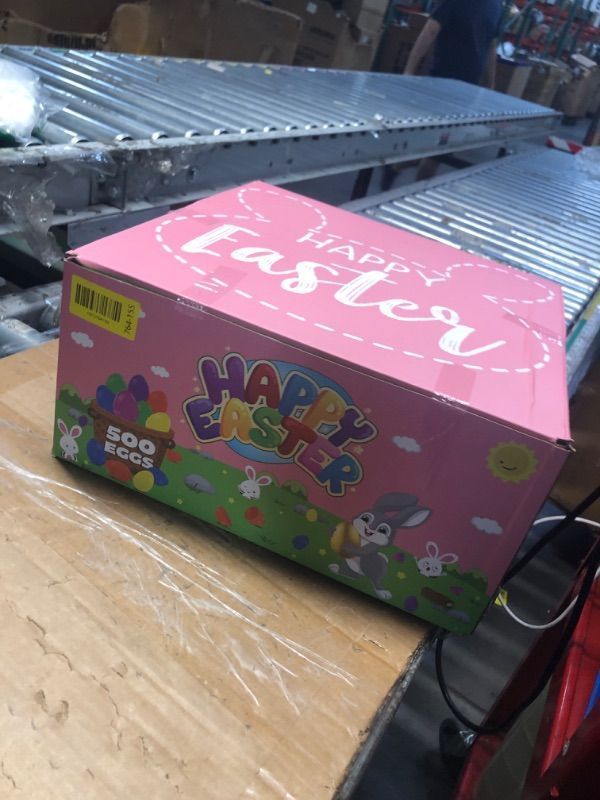 Photo 1 of ***FACTORY SEALED***500 Pack Colorful Fillable Easter Eggs with 6 Surprise Golden Eggs, 2.4 Inch Plastic Easter Egg Empty for Easter Hunt Party Favors Easter Basket Stuffers Fillers Classroom Prizes for Kids Boys Girls