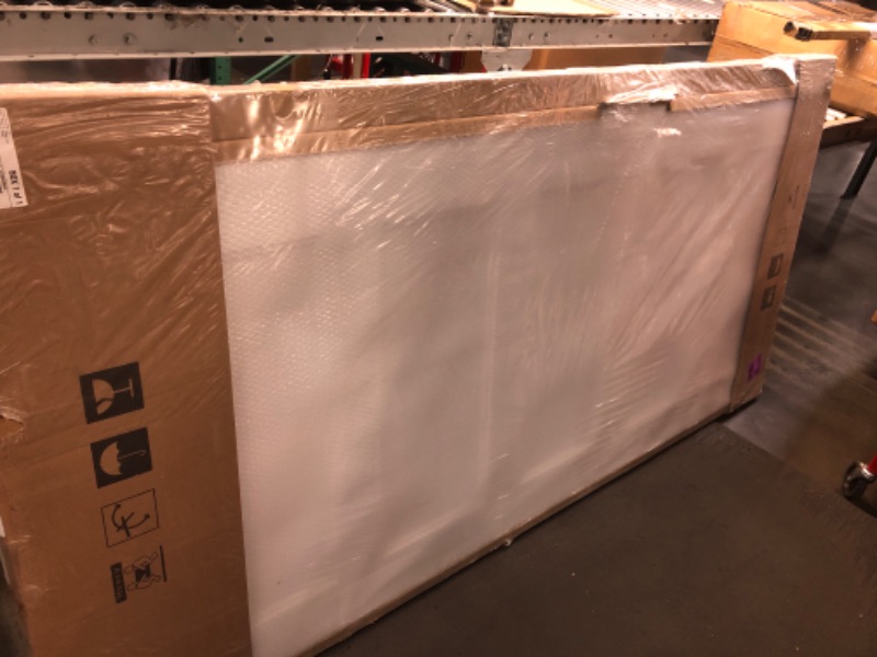 Photo 1 of *** factory sealed ** BARNSMITH 72x80 in 5-Panel Bypass Sliding Closet Door, White Primed Door Slab with Bypass Closet Track Hardware Kits, Paintable and Lightweight