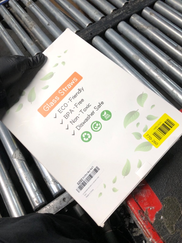 Photo 1 of [12 Pcs] Reusable Glass Straws Shatter Resistant - Replacement Glass Straws for Stanley 40 oz 30 oz 20 oz Tumbler 12" x 10mm and 9" x 10mm Each Including 3 Straight and 3 Bent with 2 Cleaning Brush