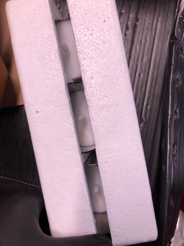 Photo 1 of **Only two**Eywamage Grey Glass Flameless Pillar Candles with Remote, Flickering LED Battery Candles Table Decor Set of 3