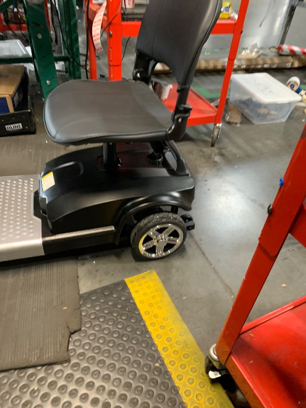 Photo 1 of ***MISSING KEY UNUSABLE FOR PARTS***
Powered Mobility Scooter, 265 lbs All Terrain Foldable Electric Scooter for Adults,Travel,Long Range Power Extended Battery with Charger,Basket and LED Light (X-02 Silver)