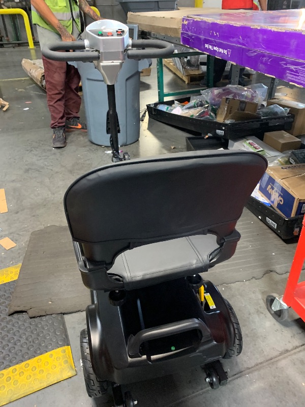 Photo 1 of ***MISSING KEY UNUSABLE FOR PARTS***
Powered Mobility Scooter, 265 lbs All Terrain Foldable Electric Scooter for Adults,Travel,Long Range Power Extended Battery with Charger,Basket and LED Light (X-02 Silver)