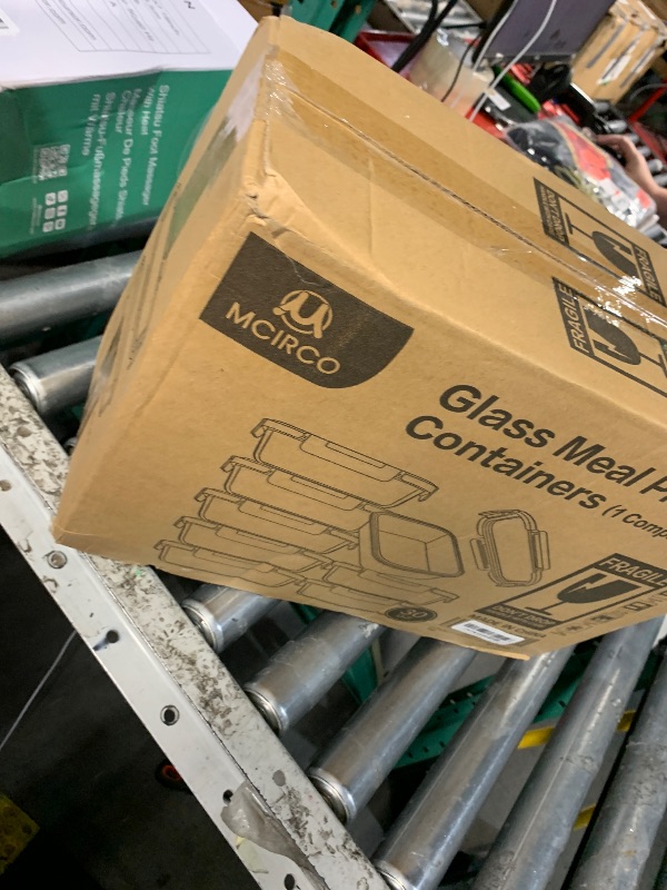 Photo 1 of [8-Pack,30 oz]Glass Meal Prep Containers,Glass Food Storage Containers,Airtight lunch Containers with Lids, Microwave, Oven, Freezer and Dishwasher