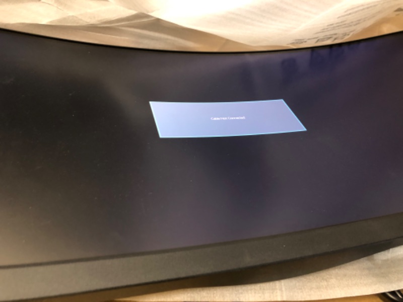 Photo 1 of **HAS LINES GOING ACROSS IT**Lenovo Legion R45w-30 Gaming Monitor, 44.5” 32:9 Curved, DualQHD Resolution, 170Hz Refresh, 1ms MPRT, AMD FreeSync Premium Pro, HDR400, KVM, USB-C, RJ45, Lift/Tilt/Swivel Stand, 450 nits, Black