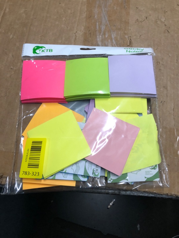 Photo 1 of (18 Pads) Pop Up Sticky Notes 3x3 Refills, Strong Adhesive Memo Pad Bulk with 9 Bright Colors, Suitable for Home, Office, School, Clean Removal