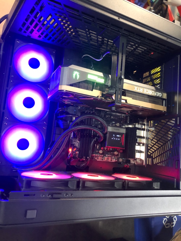 Photo 1 of ****MISSING RAM AND SSD, POWERS ON***
ZOTAC MEK Gaming PC Desktop, NVIDIA GeForce RTX 5090 32GB GDDR7, AMD Ryzen 7 9700X Up to 5.5GHz, 32GB DDR5, 2TB NVMe SSD, 1200W 80+ Gold PSU, WiFi 7, Windows 11 Pro