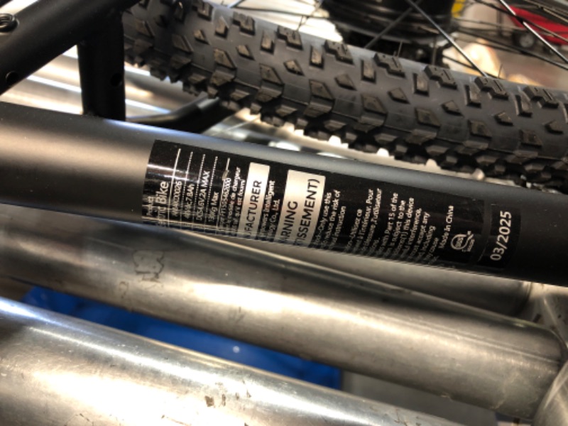 View 4 of **FOR PARTS ONLY, DOES NOT HOLD CHARGE**ANCHEER Electric Bike for Adults, [Peak 750W Motor] Electric Mountain Bike, 26" Sunshine Ebike, 55 Miles 20-22MPH Electric Bicycle with 48V/374Wh Battery, 7/21Speed, UL2849 Compliant