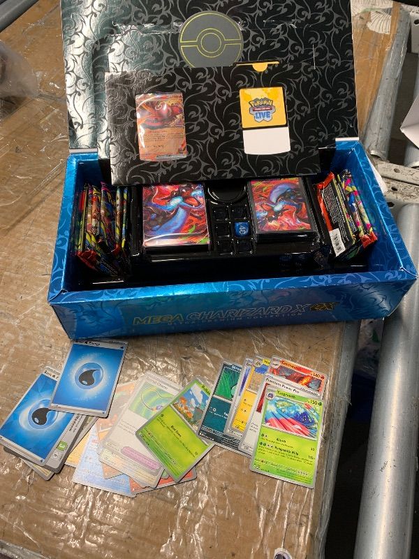 Photo 1 of ***DAMAGED - SEE NOTES/PICTURES*** Pokémon TCG: Mega Charizard X ex Ultra-Premium Collection