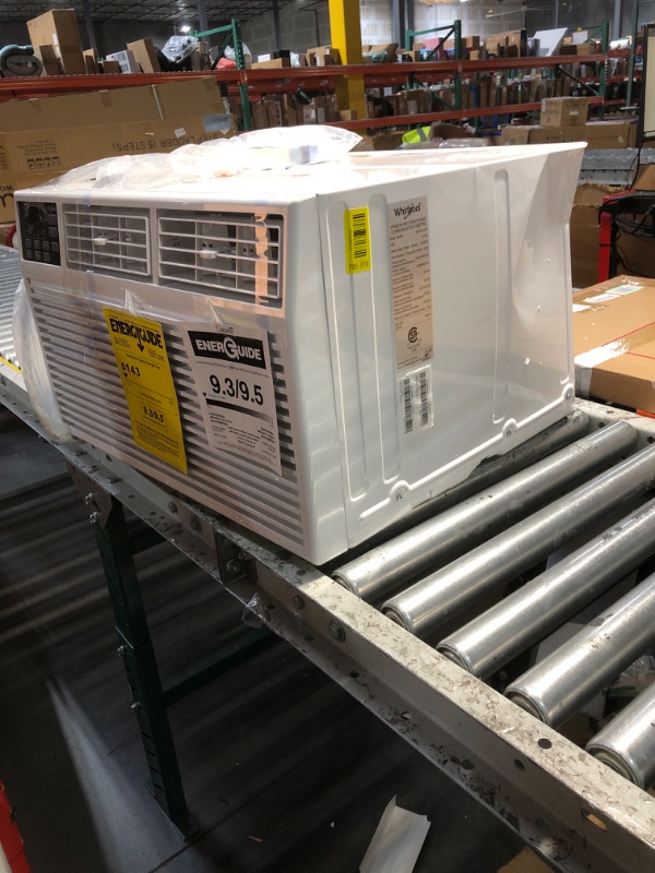 Photo 1 of ***DAMAGED - SEE NOTES/PICTURES***Whirlpool 14,000 BTU 230V Through-the-Wall Air Conditioner with Supplemental Heat, Dehumidifier and Remote, Wall AC Unit for Apartment, Living Room and Large Rooms up to 700 Square Feet in White