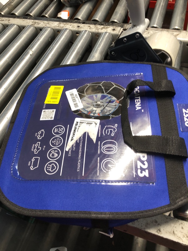 Photo 1 of ***FACTORY SEALED - OPENED FOR INSPECTION*** SNOCATENA Snow Chains for Cars, SUVs & Pickup Trucks – Quick Fit, Easy Installation, Reusable Universal Tire Chains for Winter Emergency Traction (Set of 2)