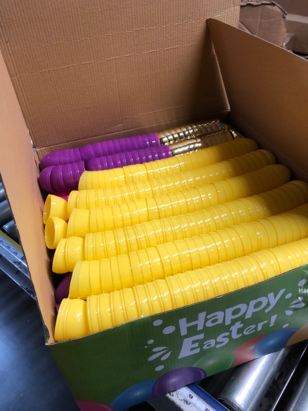 Photo 1 of ***FACTORY SEALED - OPENED FOR INSPECTION***Huyamap 500 Pack 2.4" Fillable Easter Eggs with 6 Golden Eggs, Colorful Plastic Empty Eggs for Easter Egg Hunt, Party Favors, Basket Stuffers, Classroom Prizes for Kids Boys Girls