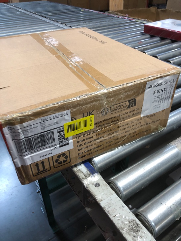 Photo 1 of ***FACTORY SEALED - OPENED FOR INSPECTION***ROBUD Wooden Baby Push Walker, Marine Theme Learning Walking Toys, Adjustable Height Baby Walker with Decelerator, Montessori Toys for Baby Age 10 Months+, WRP23