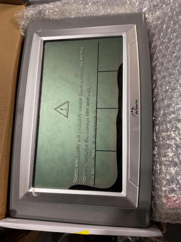 Photo 1 of ***MINOR DAMAGE SEE PHOTOS***WallarGe Atomic Clock with Outdoor and Indoor Temperature - 12.5 Inch Self-Setting Digital Clock Large Display, Battery Operated Wall Clocks or Desk Clocks for Bedroom, Livingroom, Office