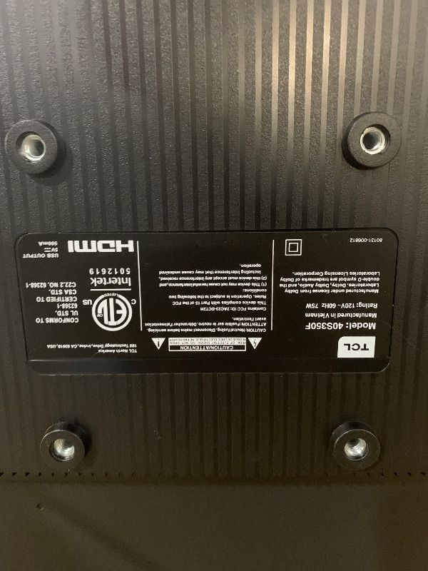 Photo 1 of ***MISSING PARTS***
TCL 55-Inch Class S5 UHD 4K LED Smart TV with Fire TV (55S551F, 2024 Model), Dolby Vision, HDR PRO+, Dolby Atmos, Alexa Built-in with Voice Remote, Apple AirPlay 2 Compatibility, Streaming Television