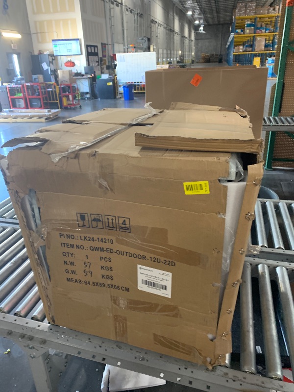 Photo 1 of ***MISSING PARTS***
12u outdoor cabinet 22" depth