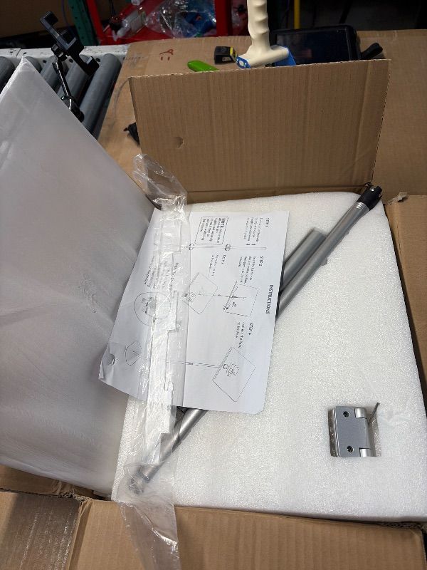 Photo 1 of ***MISSING PARTS***
koretech Podium Stand, Lecterns & Podium Height and Angle Adjustable, Metal Pole and Base, Podium for Church, Weddings, Classroom, Speech, 16'' L x 12'' W x 56.5'' H, Silver