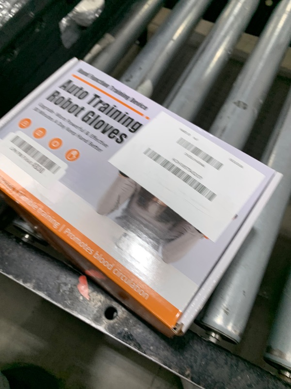 Photo 1 of Rehabilitation Robotic Gloves, Portable Hand Therapy Gloves for Stroke, Hand Recovery Glove Equipment, Hand Exerciser for Arthritis, Finger Training, Cerebral Palsy(Orange Left Hand L)