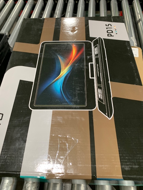 Photo 1 of 17.5” Portable DVD Player with 15.6” Large HD Screen, 6 Hours Rechargeable Battery, Dual Speakers, Region Free, Remote Control, Support Multi-Format Sync TV, USB/SD, Black