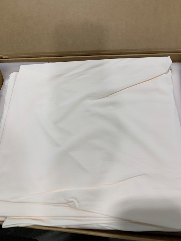 Photo 1 of REST® Evercool®+ Cooling Sheet Set, Cali King Size, Snow Ivory, Breathable Bed Sheets for Hot Sleeper and Night Sweats, with Pillowcases, with Ionic+ Self-Cleaning Silver Yarn for Sensitive Skin, 4PCS