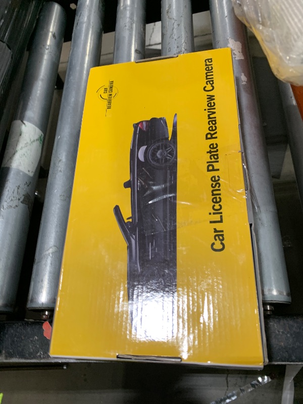 Photo 1 of GLK Backup Camera, AHD 1080P License Plate Camera, Night Vision Rear View Reverse Camera with 7 LEDs, Wide Angle IP69K Waterproof Rear Camera for 12-24V Car Vehicle SUV RV