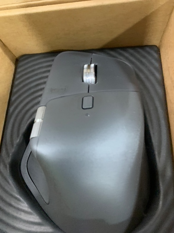 Photo 1 of Logitech MX Master 4, Ergonomic Wireless Mouse with Advanced Performance Haptic Feedback, Ultra-Fast Scrolling, USB-C Charging, Bluetooth, Windows, MacOS - Graphite