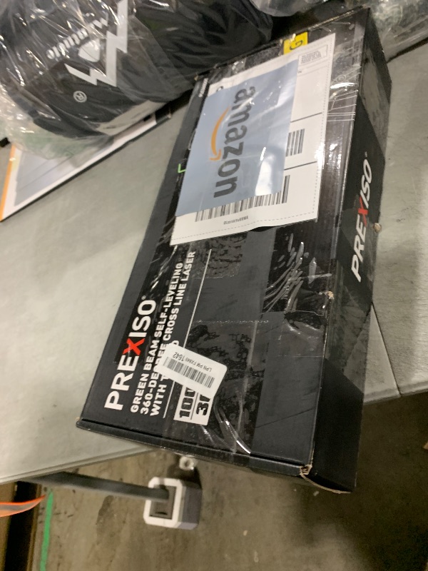 Photo 1 of PREXISO 360° Laser Level with Tripod, 100Ft Self Leveling Cross Line Laser- Green Horizontal Line for Construction, Floor Tile, Renovation with Target Plate, Green Glasses, Carry Bag, 4 AA Batteries