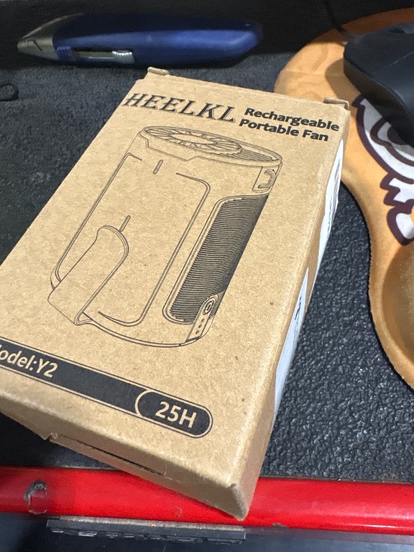 Photo 1 of 2026 AI Portable Fan Rechargeable, 4-Speed 6600RPM Strong Airflow, Personal Waist Fan with up to 25H of Working Time, Hands-Free Hanging Neck Fan, Wearable Belt Fan for Camping, Outdoor, Jobsite