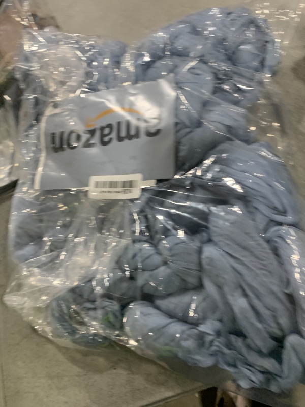 Photo 1 of 10 Pack Dusty Blue Cheesecloth Table Runner 17x108 Inch Semi Sheer Boho Gauze Cheese Cloth Table Runners, for Wedding Bridal Shower Birthday Party Home Decor Garden Farmhouse