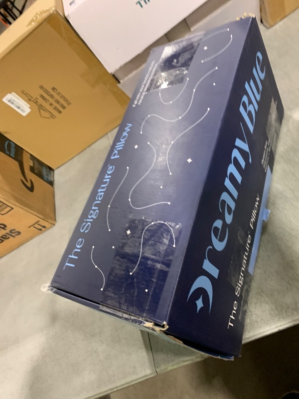 Photo 1 of DreamyBlue Signature Pillow w/Adjustable Loft • Shredded Memory Foam Fill • Neutral Alignment for Side, Back, and Stomach Sleepers • Washable Bamboo Rayon Cover • CertiPUR-US Certified Foam (Queen)