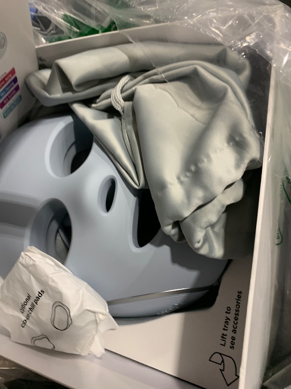 Photo 1 of Shark CryoGlow LED Face Mask with Under-Eye Cooling, Anti-Ageing & Blemish Repair, Red & Blue LED, Infrared Light Therapy, USB-C, Remote Control, Storage Bag, Blue Frost, FW312